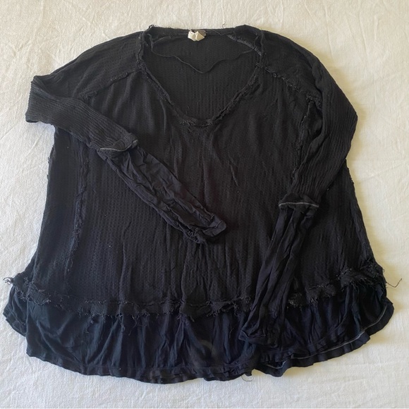 Free People Tops - Black Free People Tee